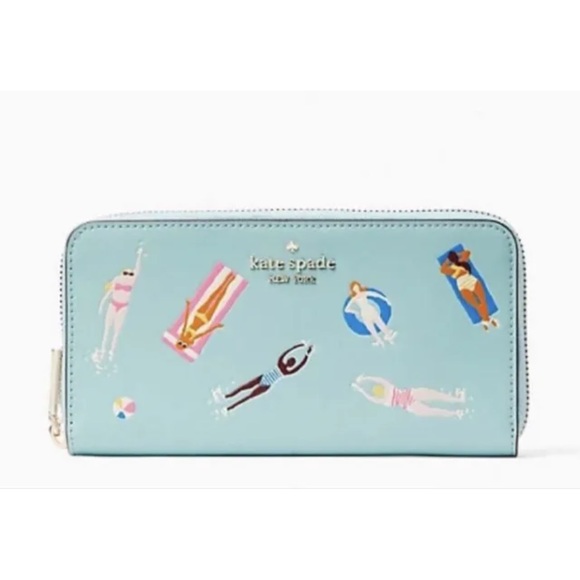 kate spade Bags 8 Kate Spade Float On Splash Leather Large Wallet